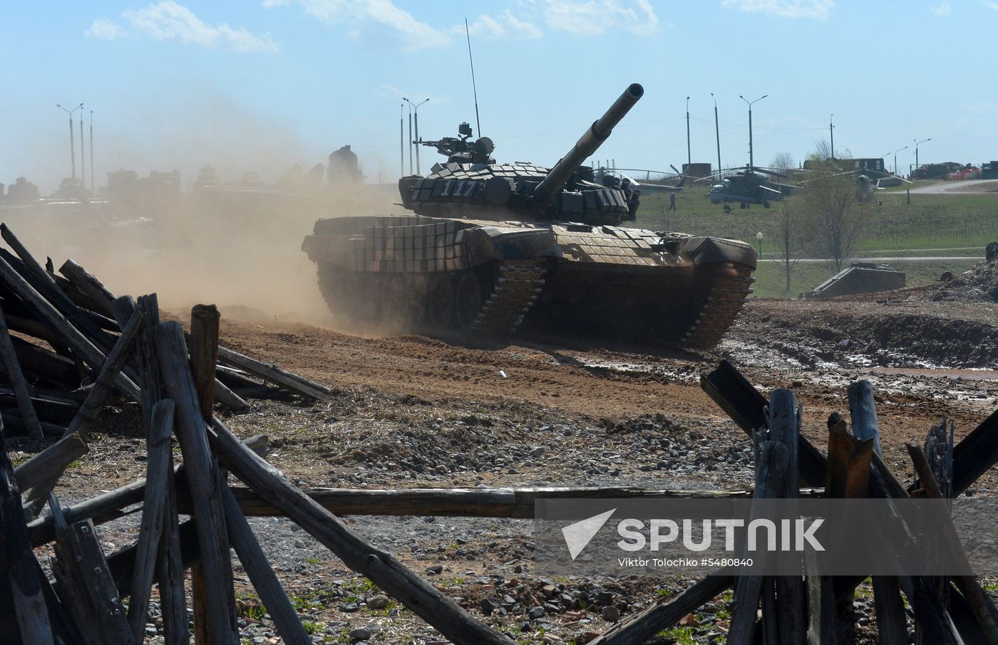 Tank Biathlon 2018 competition show in Belarus