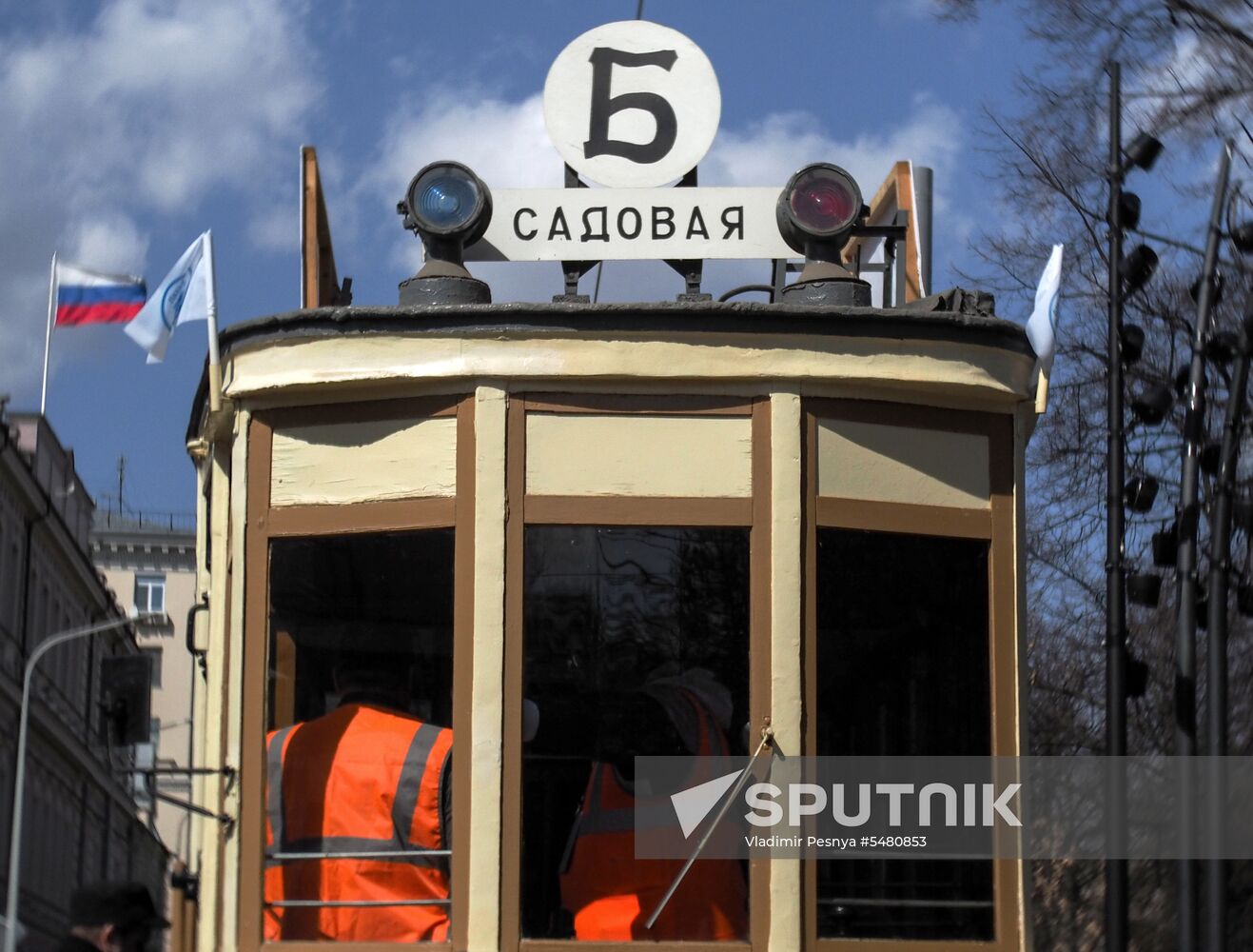 Streetcar parade in Moscow