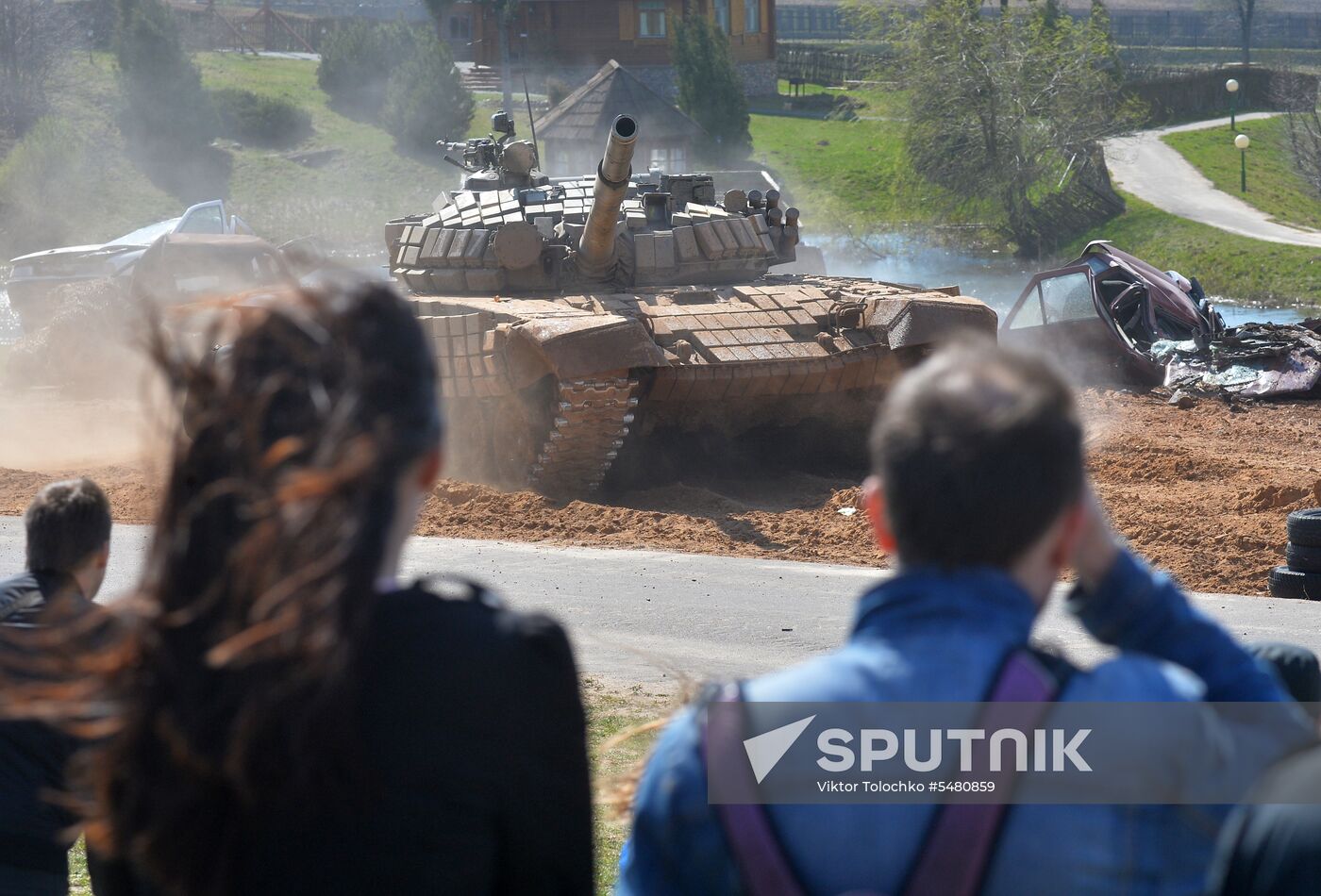 Tank Biathlon 2018 competition show in Belarus