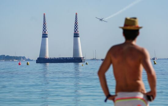 Red Bull Air Race World Championship in Cannes. Day one
