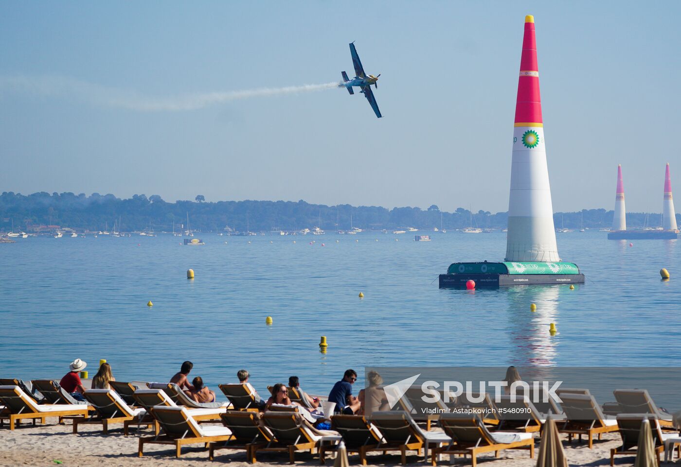 Red Bull Air Race World Championship in Cannes. Day one