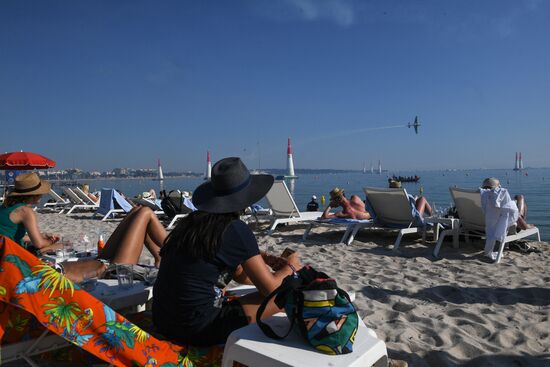 Red Bull Air Race World Championship in Cannes. Day one