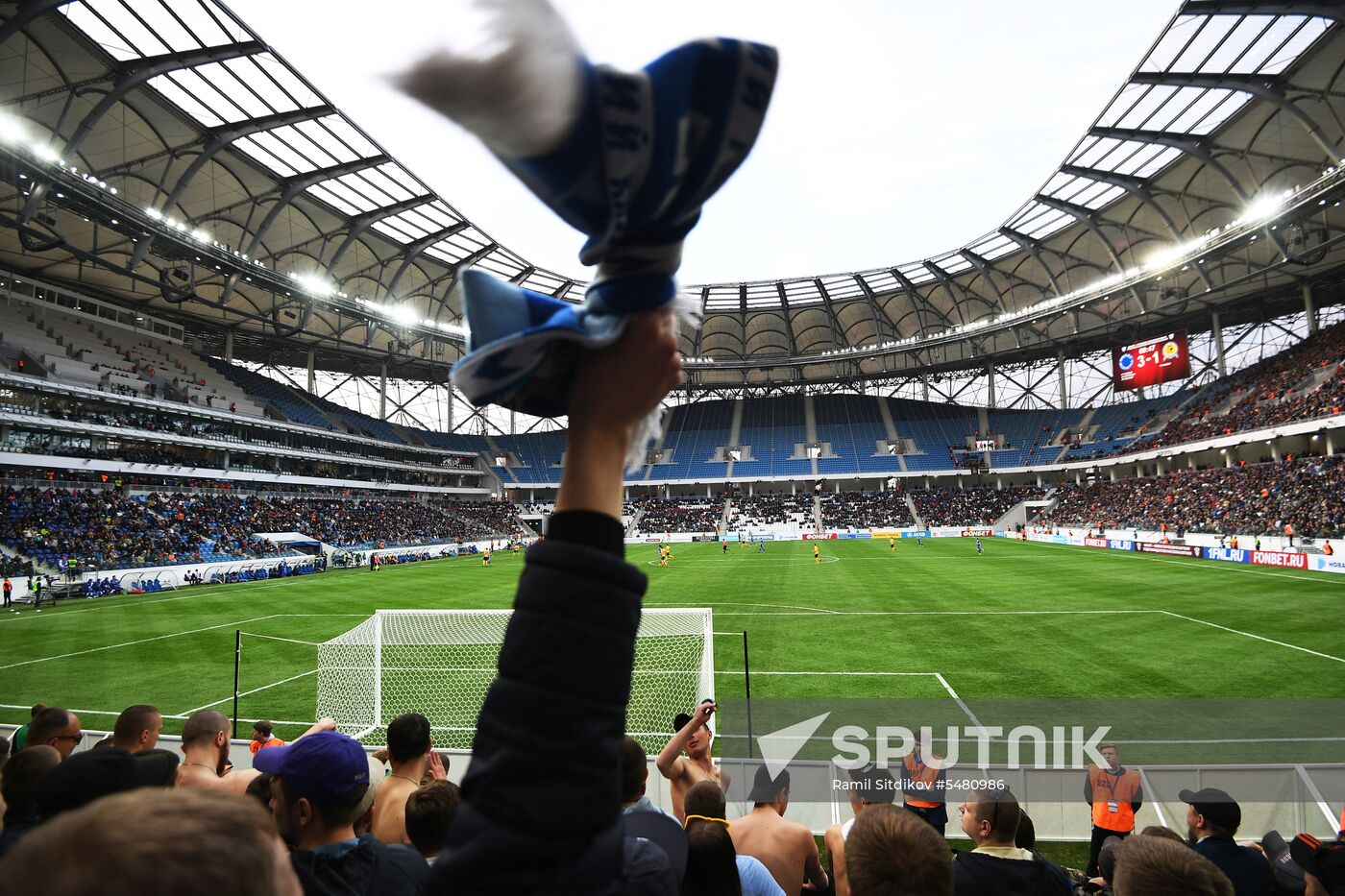 Football. Vogograd Arena hosts first official match