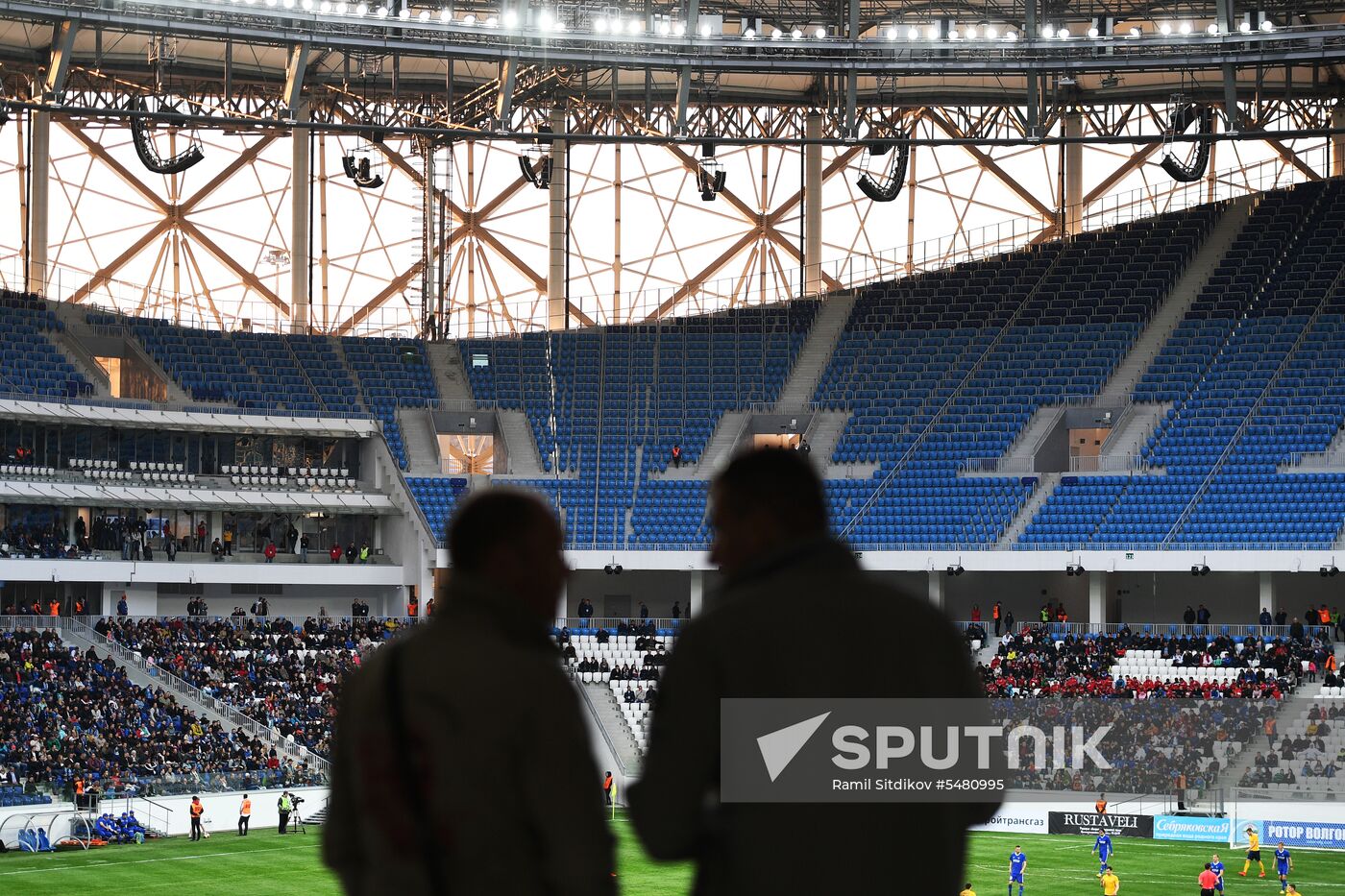 Football. Vogograd Arena hosts first official match