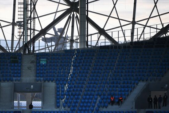 Football. Vogograd Arena hosts first official match