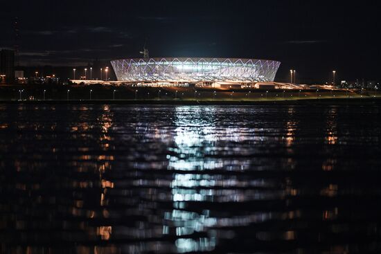 Football. Vogograd Arena hosts first official match