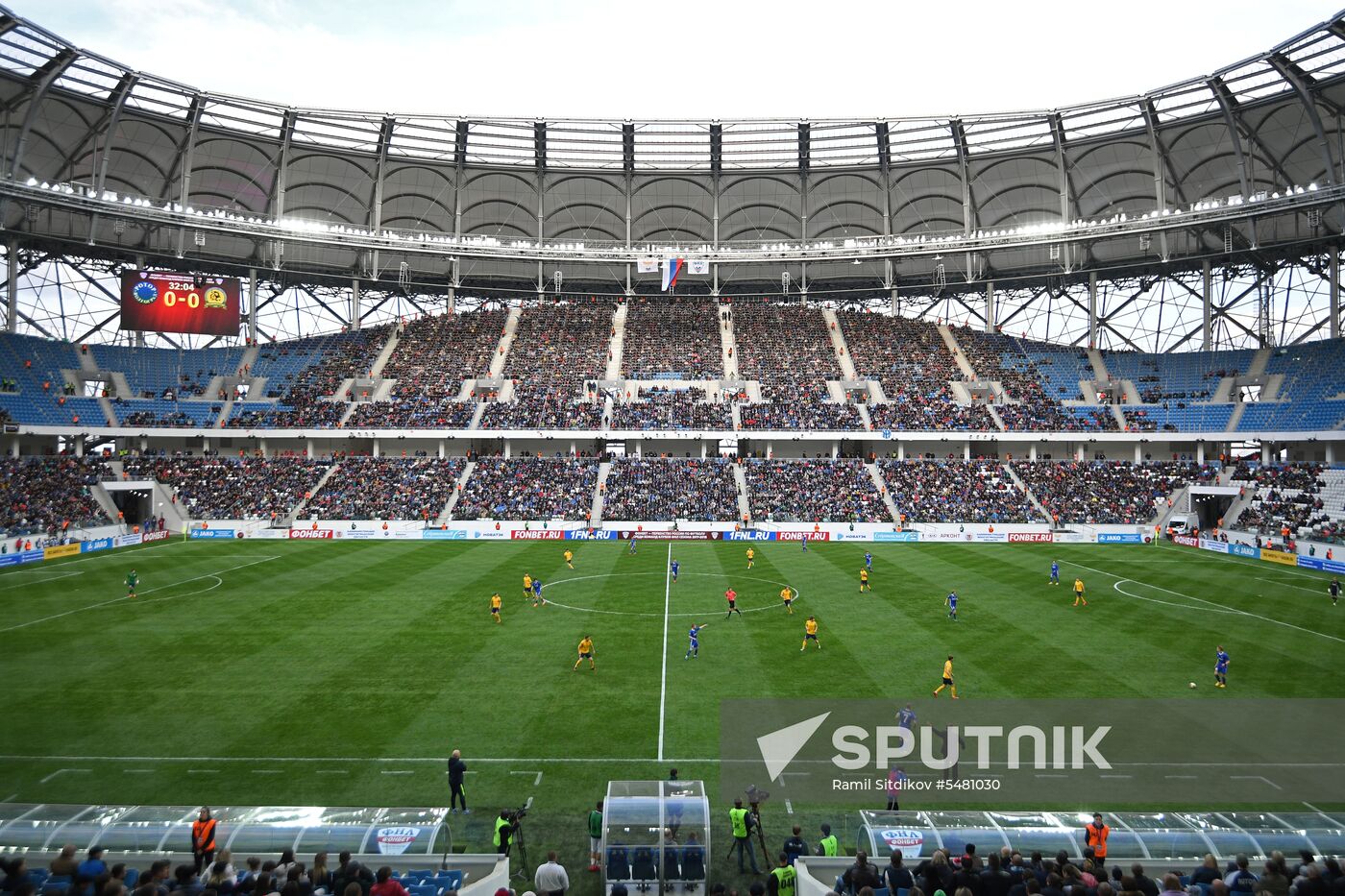 Football. Vogograd Arena hosts first official match
