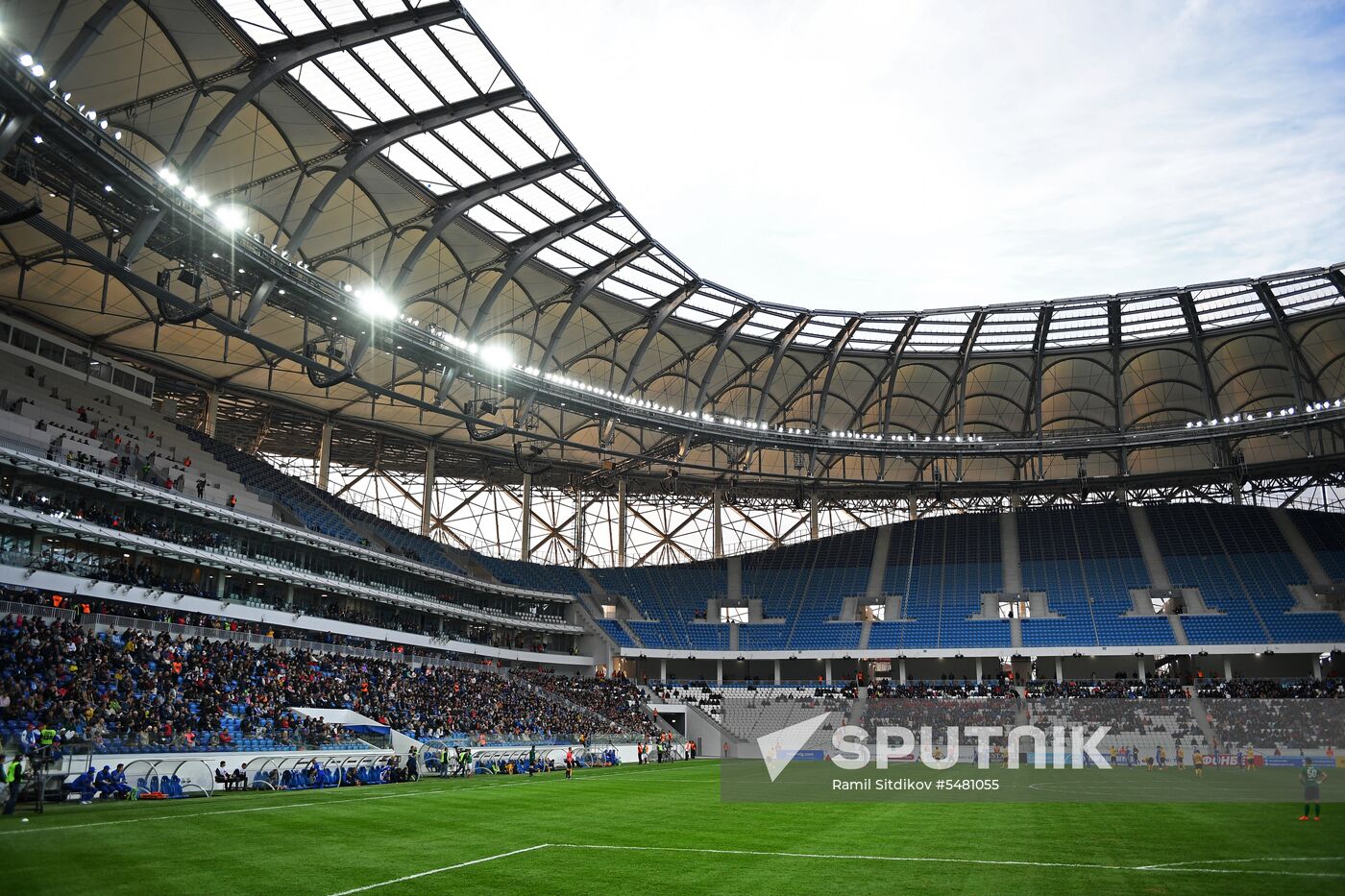 Football. Vogograd Arena hosts first official match