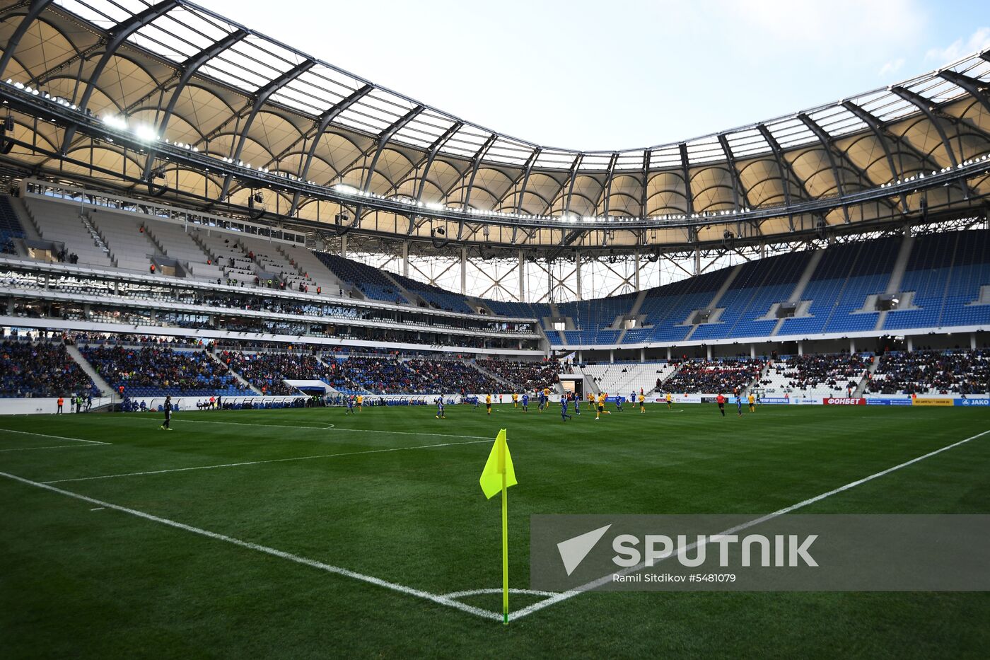 Football. Vogograd Arena hosts first official match