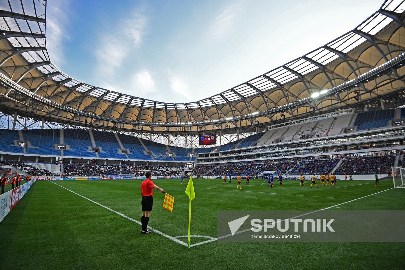 Football. Vogograd Arena hosts first official match