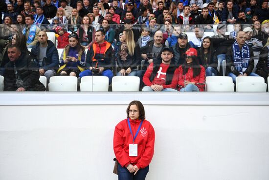 Football. Vogograd Arena hosts first official match