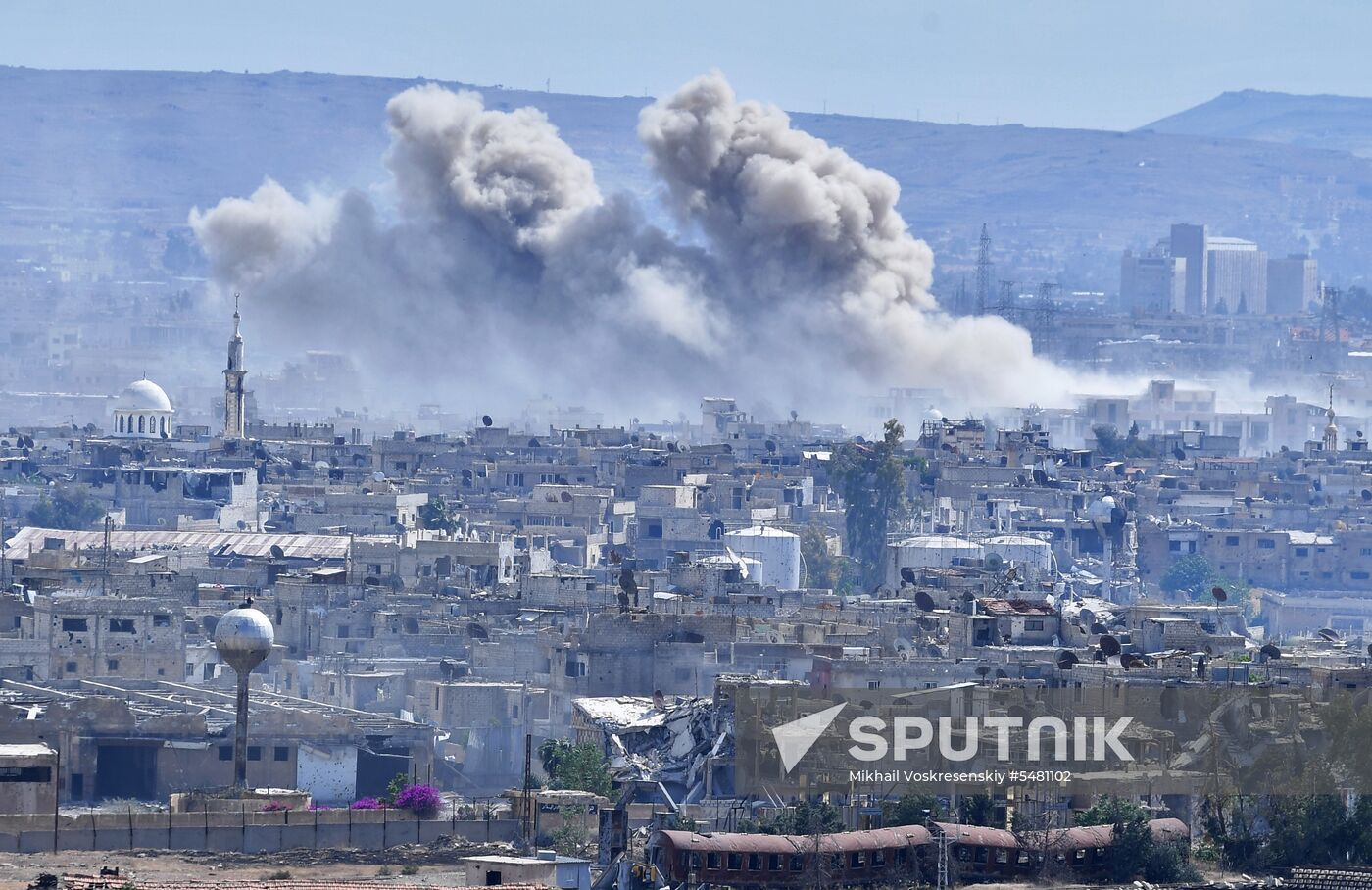 Situation around Yarmouk refugee camp south of Damascus