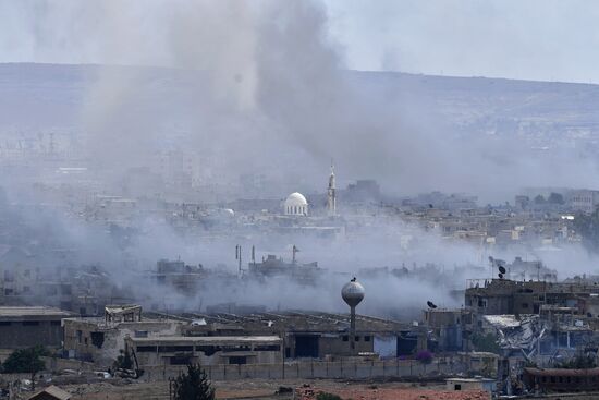 Situation around Yarmouk refugee camp south of Damascus