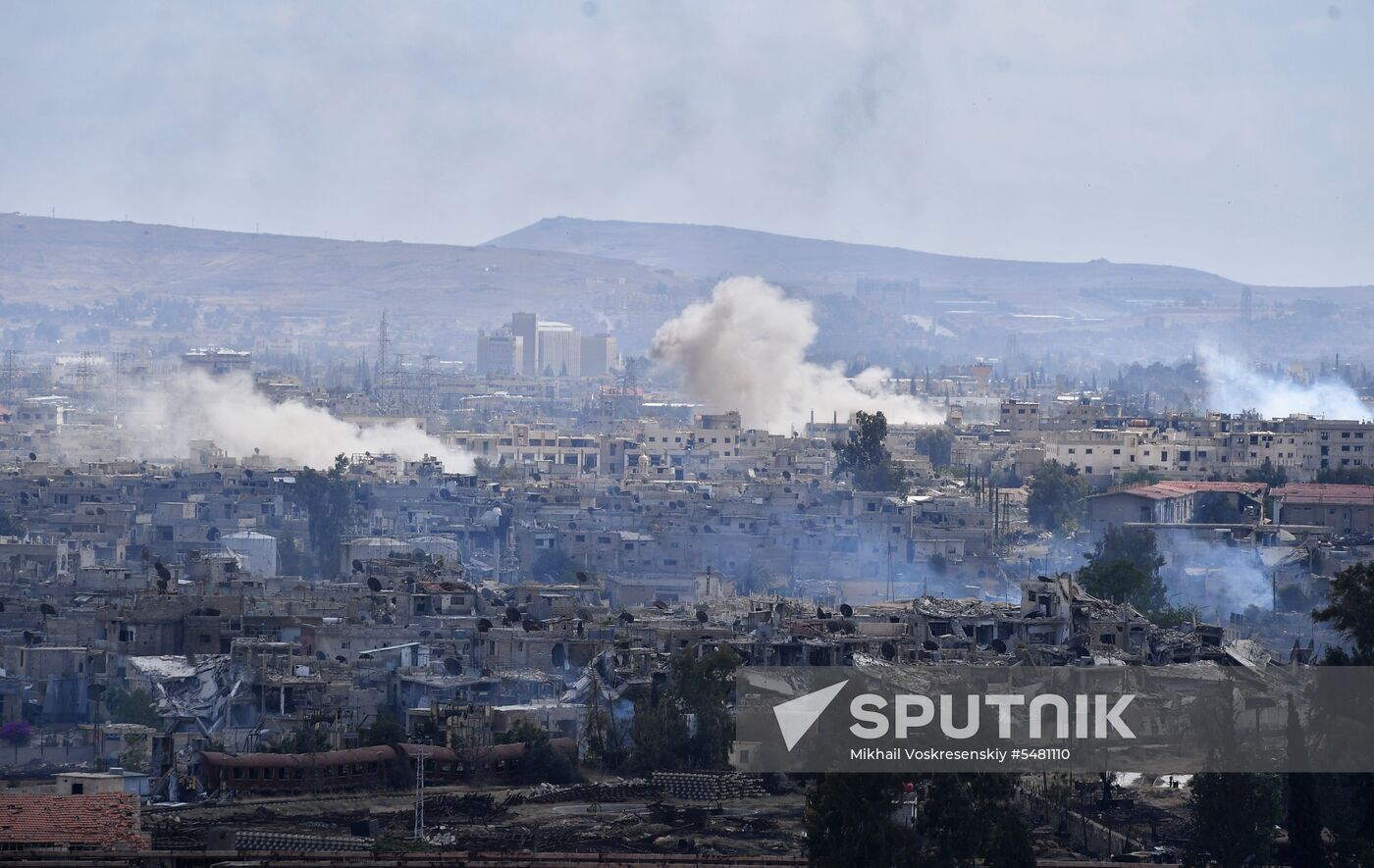 Situation around Yarmouk refugee camp south of Damascus
