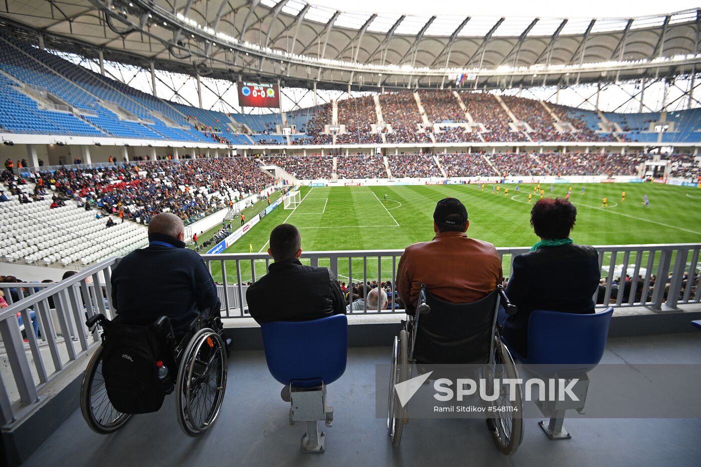 Football. Vogograd Arena hosts first official match