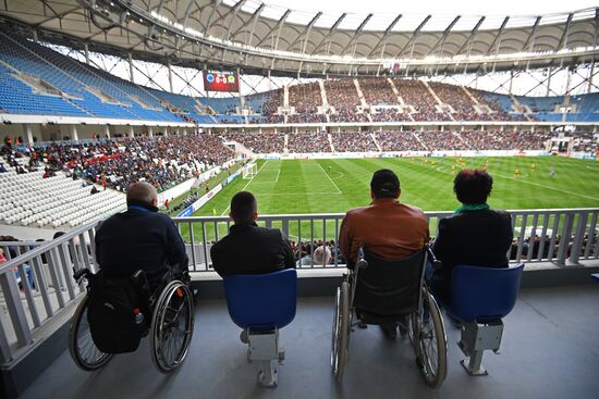 Football. Vogograd Arena hosts first official match