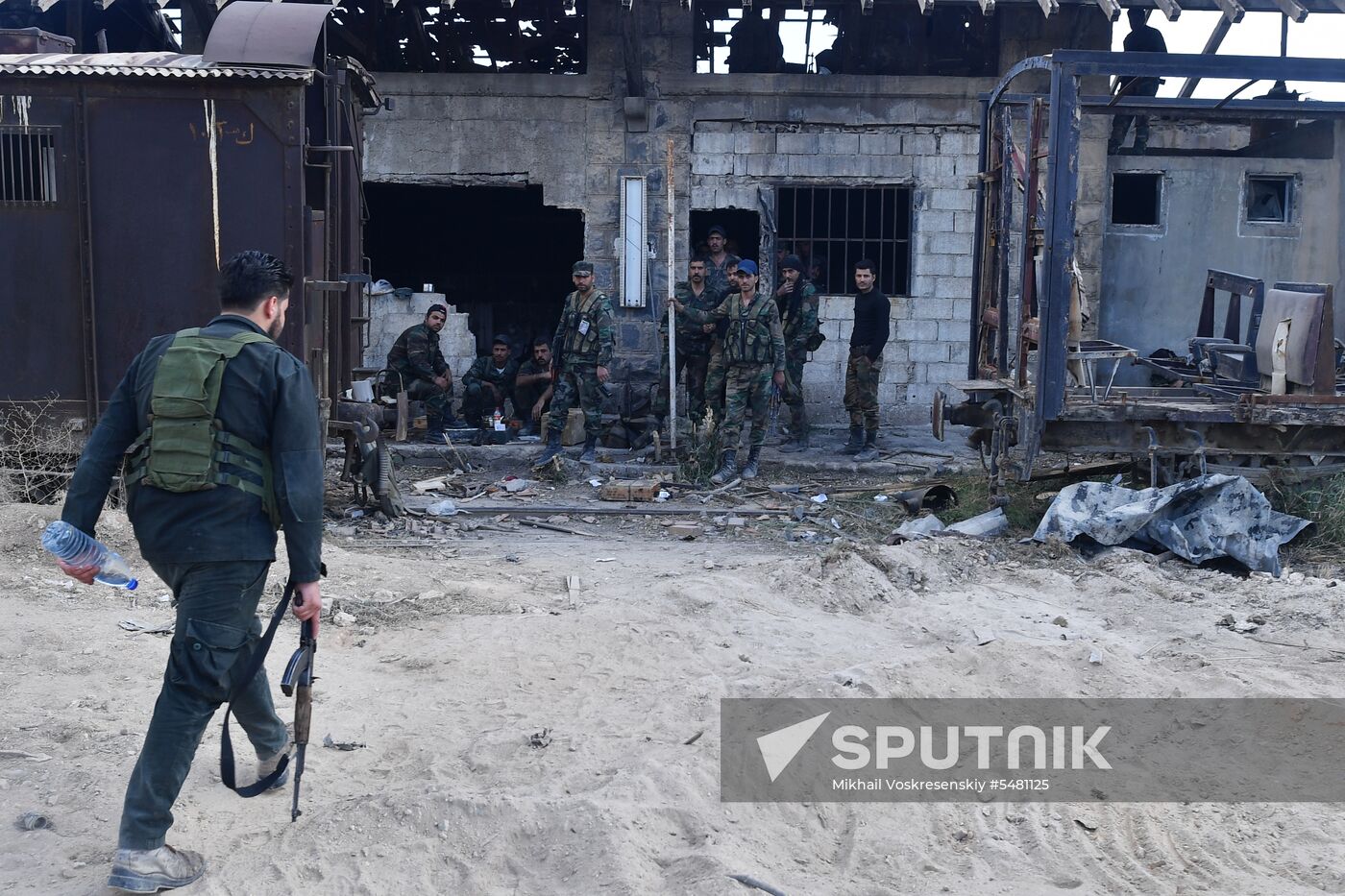 Situation around Yarmouk refugee camp south of Damascus