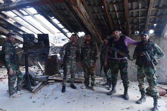 Situation around Yarmouk refugee camp south of Damascus