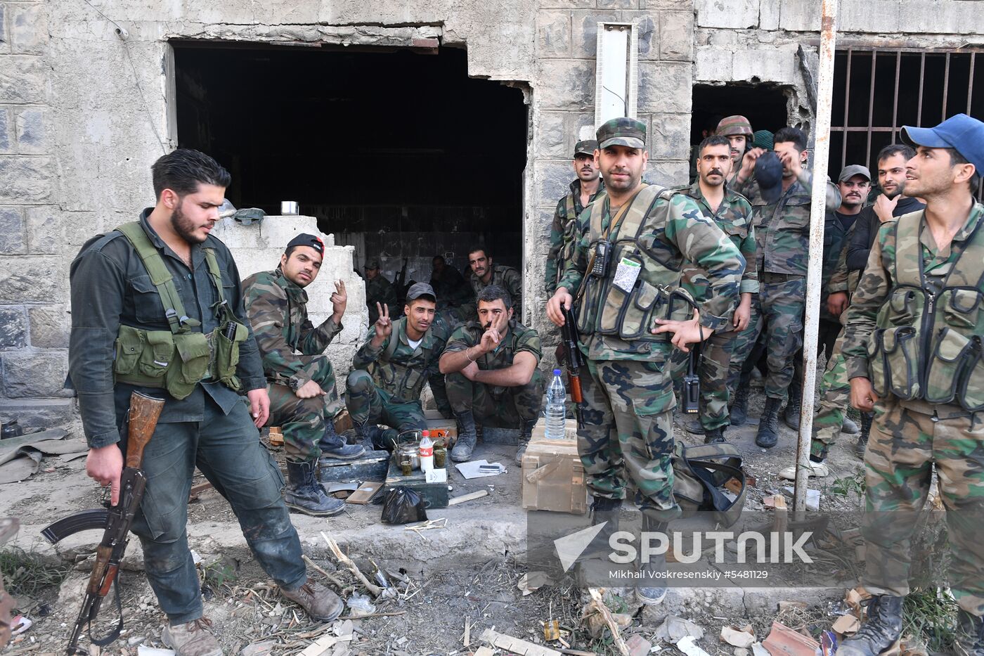 Situation around Yarmouk refugee camp south of Damascus