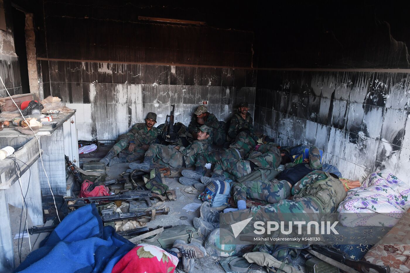Situation around Yarmouk refugee camp south of Damascus