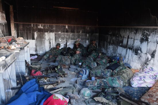 Situation around Yarmouk refugee camp south of Damascus