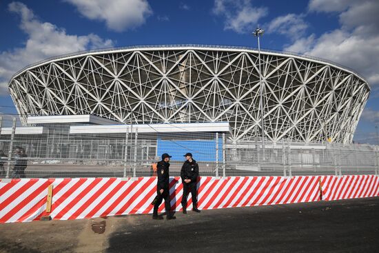 Football. Vogograd Arena hosts first official match