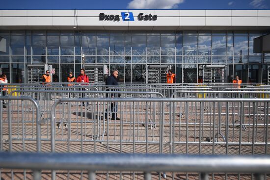 Football. Vogograd Arena hosts first official match