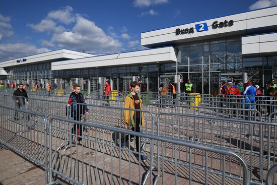 Football. Vogograd Arena hosts first official match