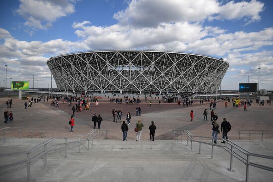 Football. Vogograd Arena hosts first official match