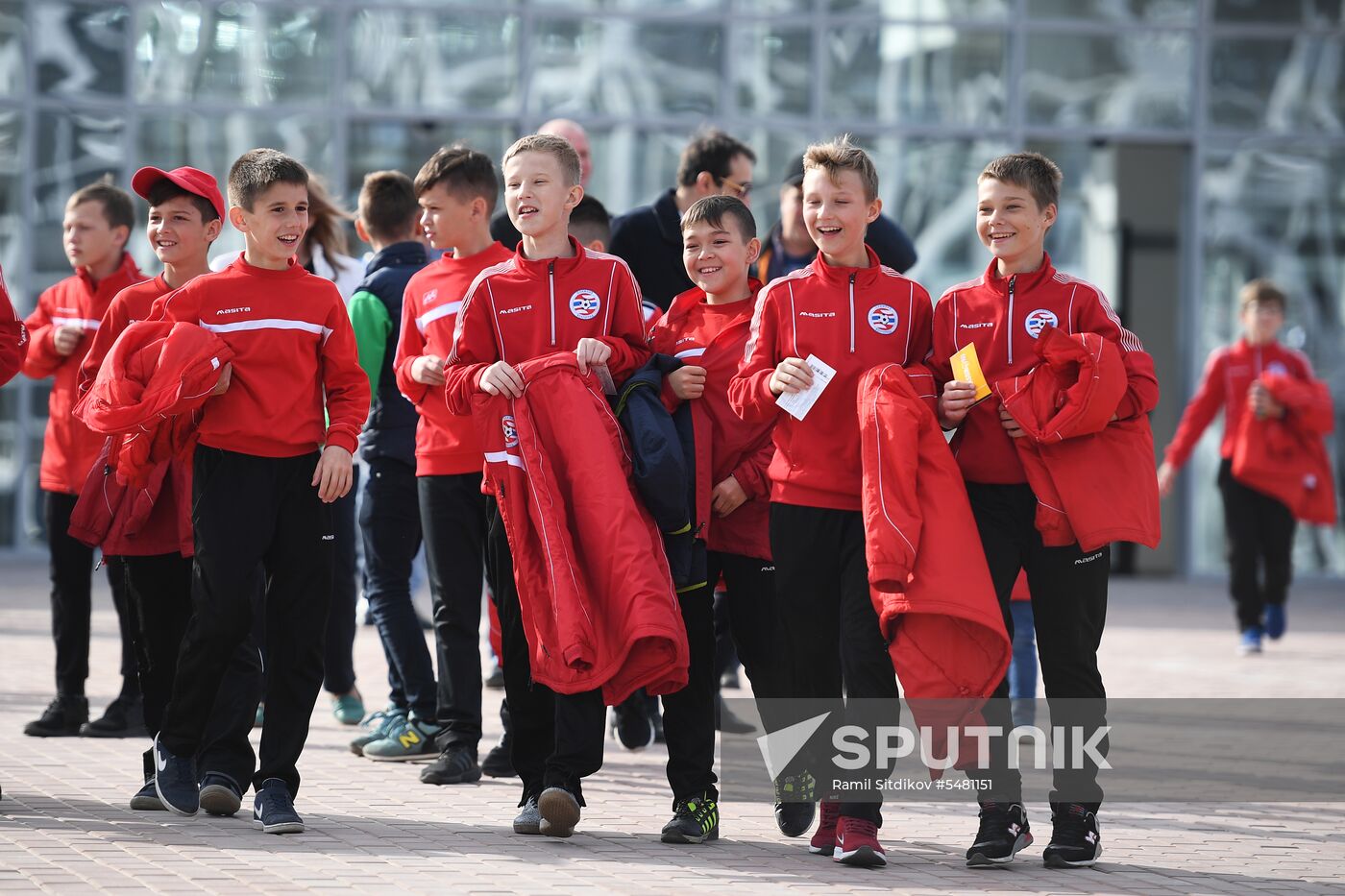 Football. Vogograd Arena hosts first official match