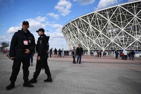 Football. Vogograd Arena hosts first official match