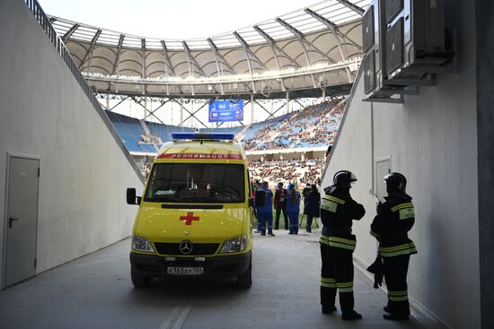 Football. Vogograd Arena hosts first official match