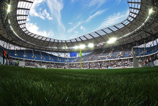 Football. Vogograd Arena hosts first official match