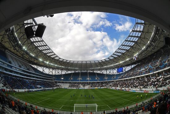Football. Vogograd Arena hosts first official match