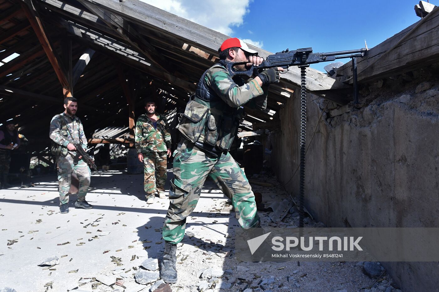 Situation around Yarmouk refugee camp south of Damascus