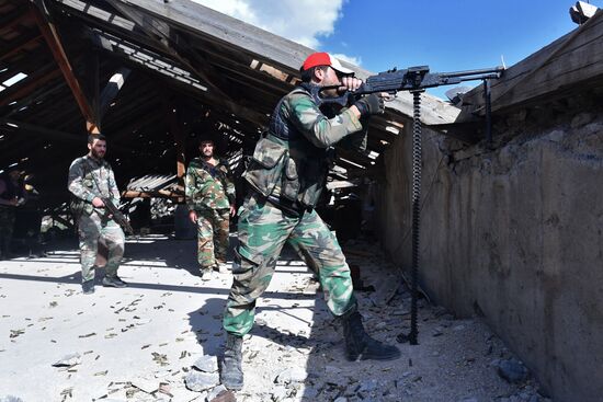 Situation around Yarmouk refugee camp south of Damascus