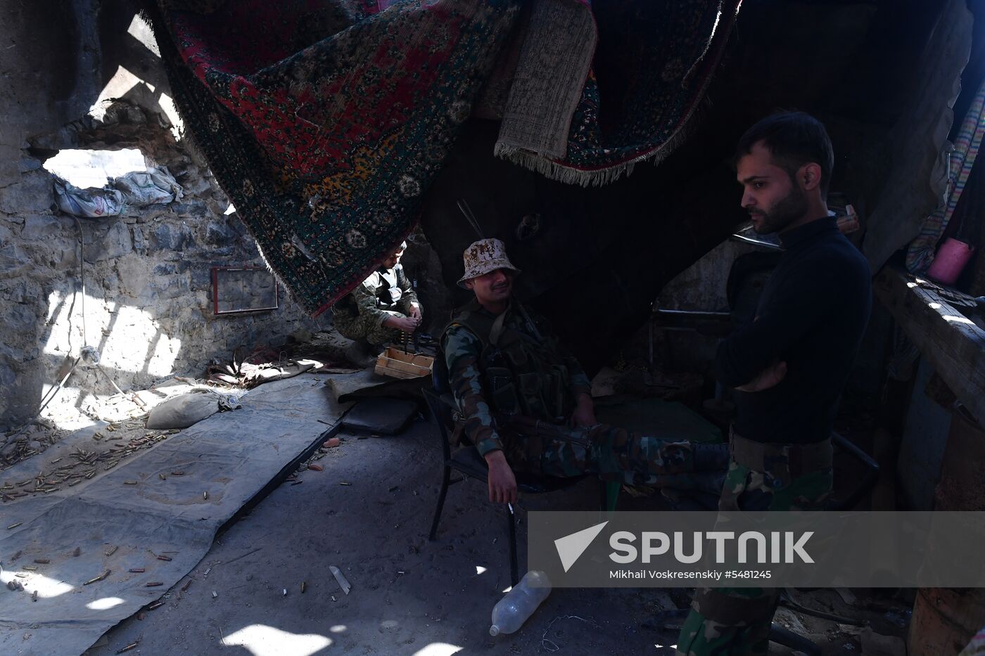 Situation around Yarmouk refugee camp south of Damascus