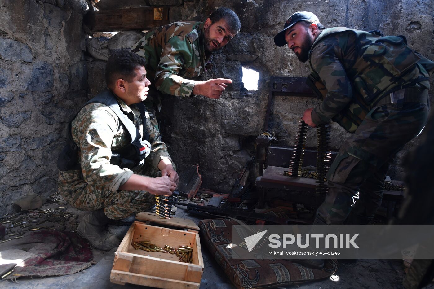 Situation around Yarmouk refugee camp south of Damascus