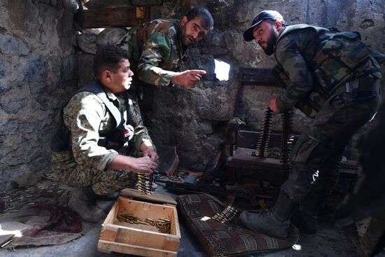 Situation around Yarmouk refugee camp south of Damascus