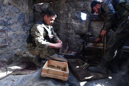 Situation around Yarmouk refugee camp south of Damascus