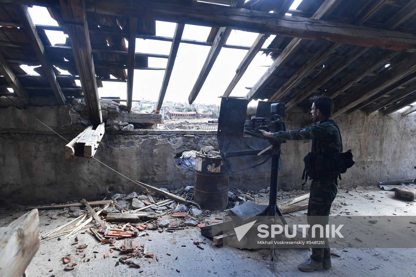 Situation around Yarmouk refugee camp south of Damascus