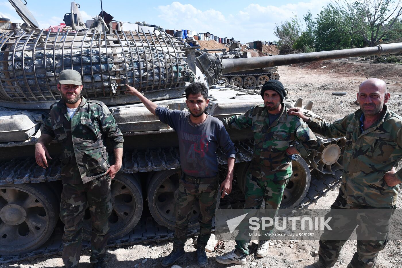Situation around Yarmouk refugee camp south of Damascus