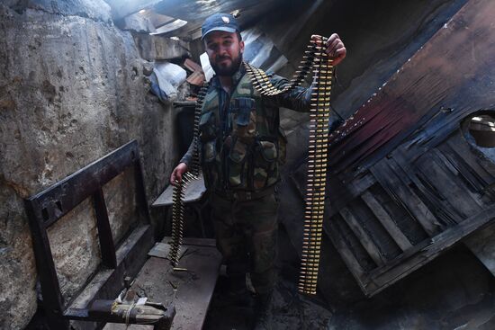 Situation around Yarmouk refugee camp south of Damascus