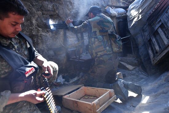 Situation around Yarmouk refugee camp south of Damascus