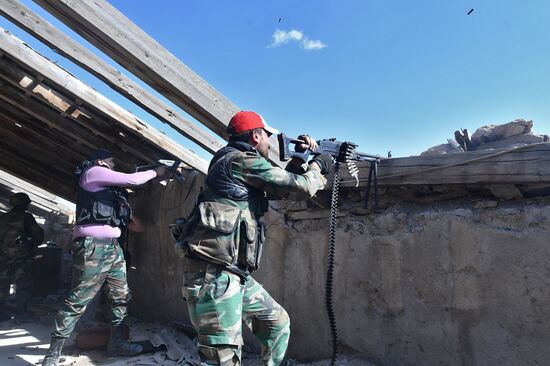 Situation around Yarmouk refugee camp south of Damascus