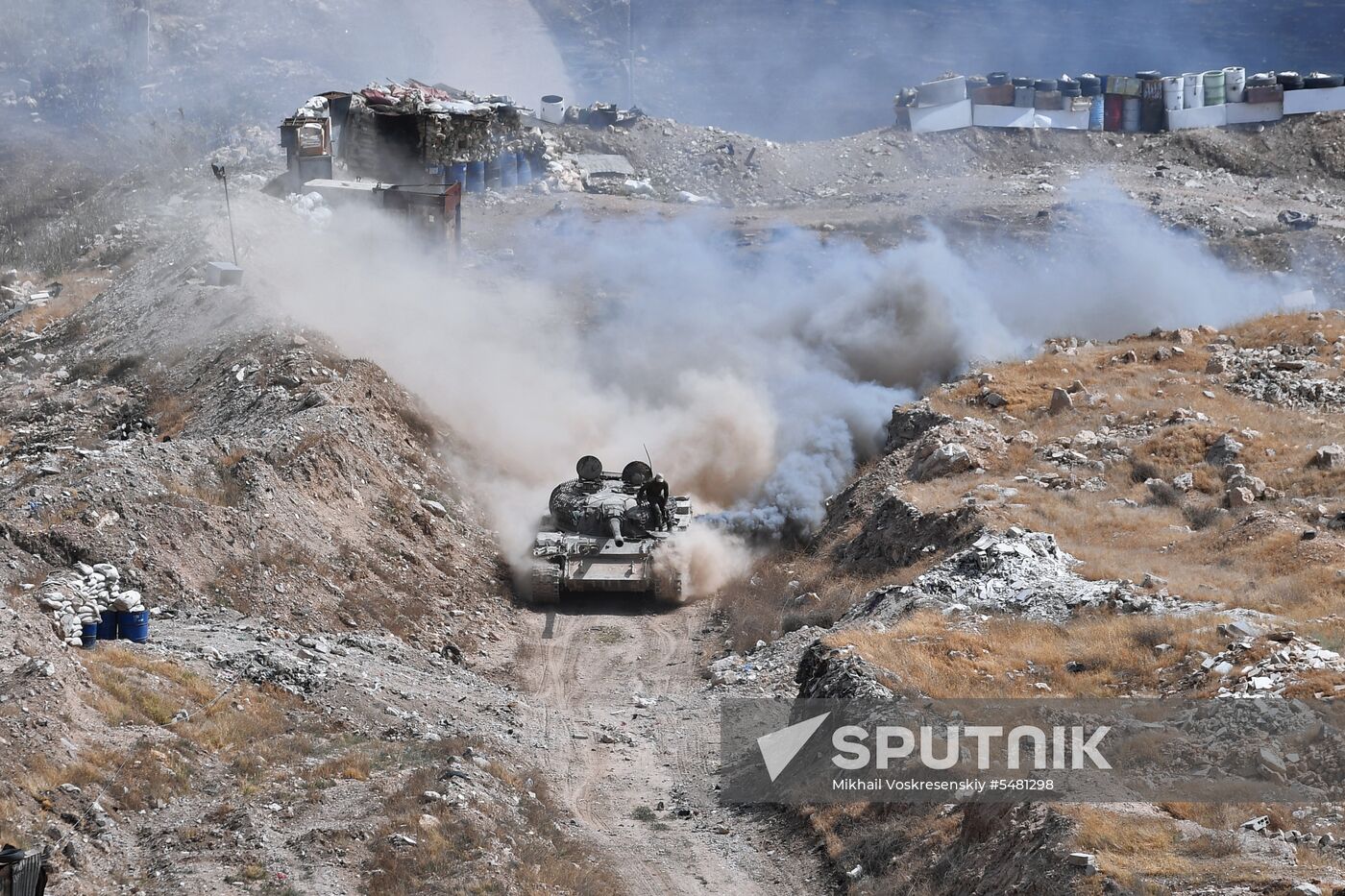 Situation around Yarmouk refugee camp south of Damascus