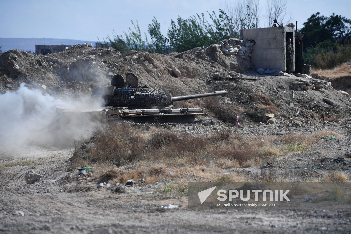 Situation around Yarmouk refugee camp south of Damascus