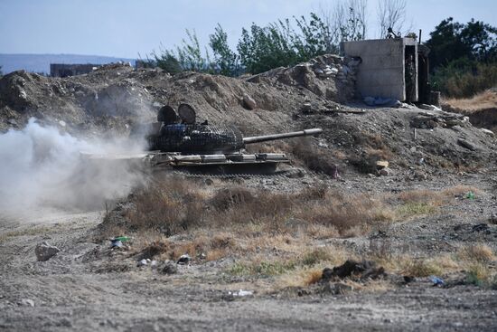 Situation around Yarmouk refugee camp south of Damascus