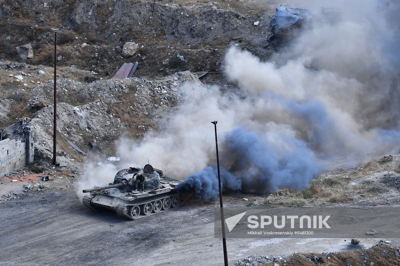 Situation around Yarmouk refugee camp south of Damascus