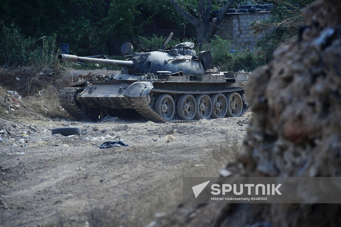 Situation around Yarmouk refugee camp south of Damascus
